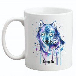 Baskılı Kupa - Kurt Baskılı Bardak