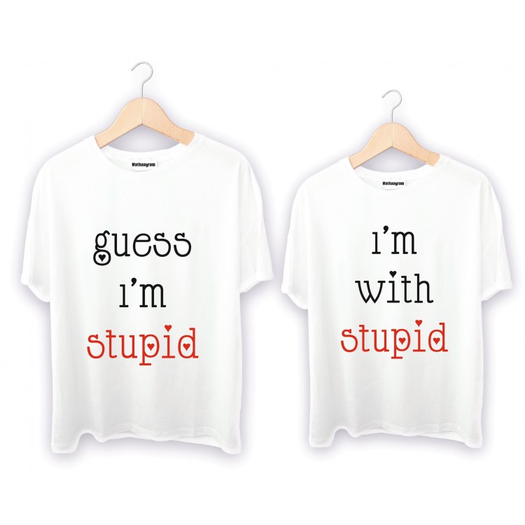 Yazılı Kombin Tişörtler sevgili tişörtleri