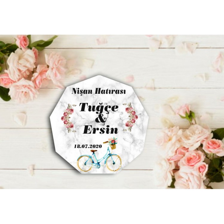 Çanakkale Nikah Şekeri Magnet - Nişan Magnetleri