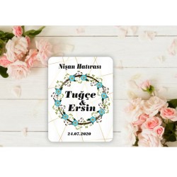 Muğla Nikah Şekeri Magnet - Nişan Magnetleri