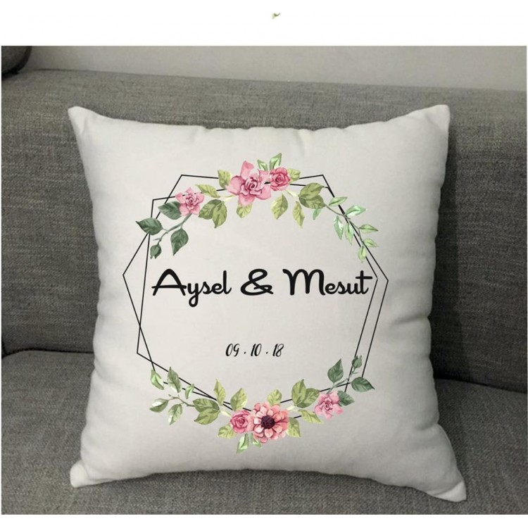 Nişan Hatırası - Dekoratif Yastık Baskı