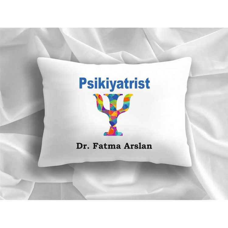 Psikologlara Özel Dekoratif  İsimli Yastık Baskı