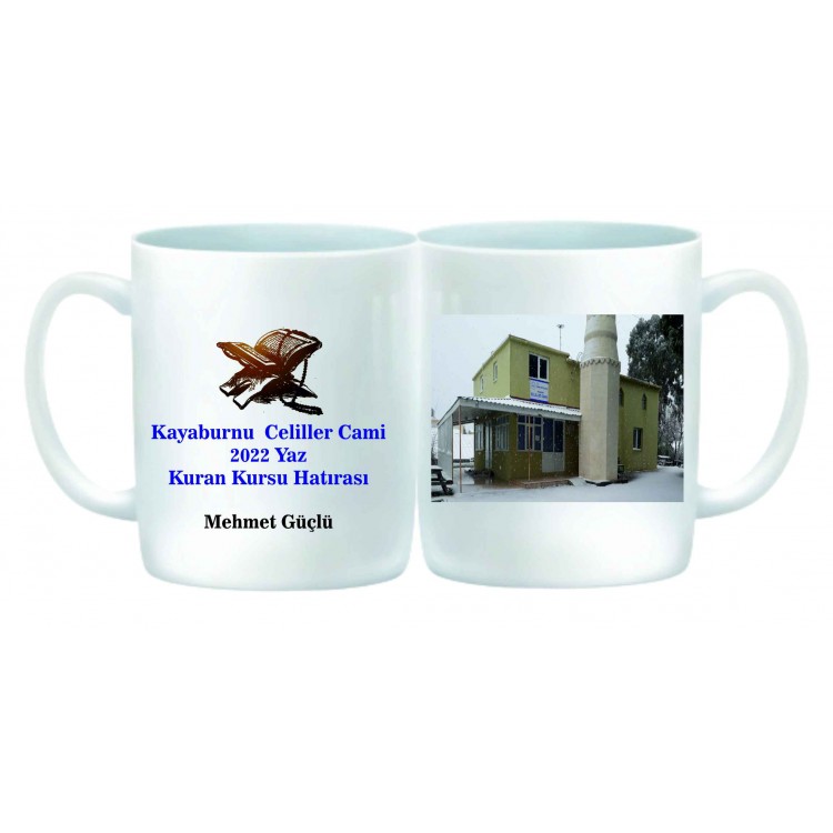 Yaz Kuran kursu hatırası kupa bardak