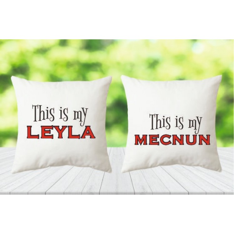 Leyla İle Mecnun Hediye Yastık Kılıfı